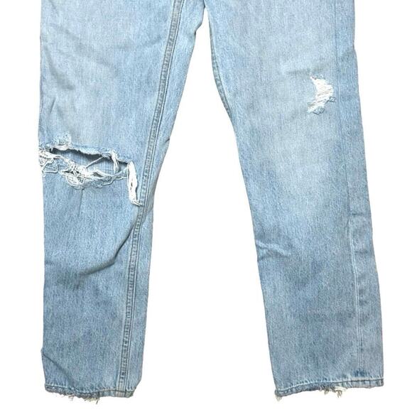 Agolde Women’s Riley High Rise Distressed Crop Jeans Size 26 - Picture 6 of 9